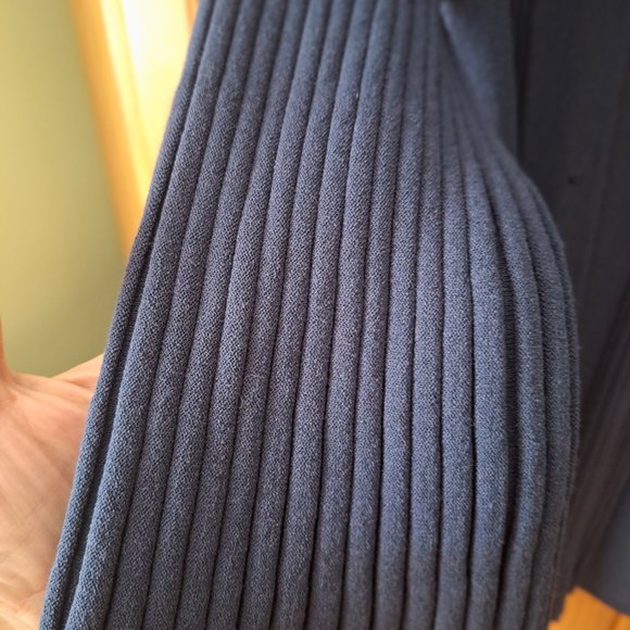 Lane Bryant Long-Sleeve Open-Front Ribbed Longline Cardigan Sweater with ¾ Sleev - Picture 6 of 8